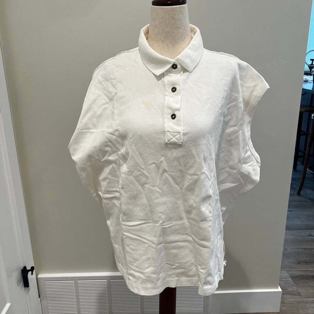 FREE PEOPLE Women's We The Free Keep On Polo Size XS In Ivory - Picture 3 of 11